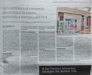 artículo La Voz nuevo IVA ecommerce